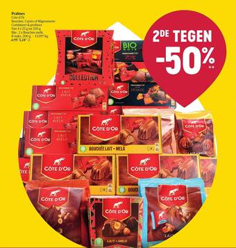 Delhaize Pralines côte d'or aanbieding