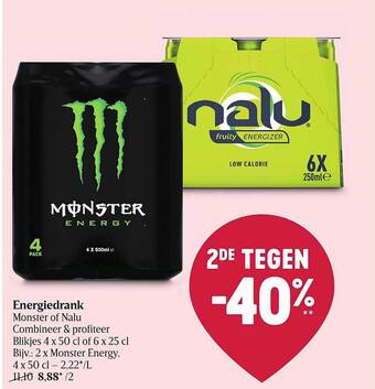Delhaize Energiedrank aanbieding
