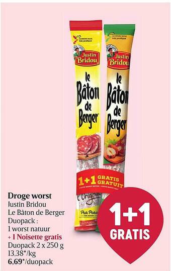 Delhaize Droge worst aanbieding