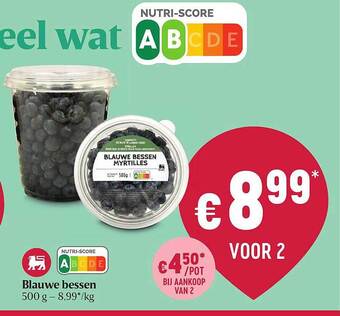 Delhaize Blauwe bessen aanbieding
