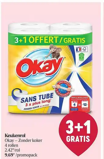 Keukenrol okay zonder koker