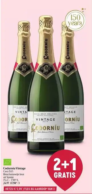 Delhaize Codorníu vintage cava do aanbieding