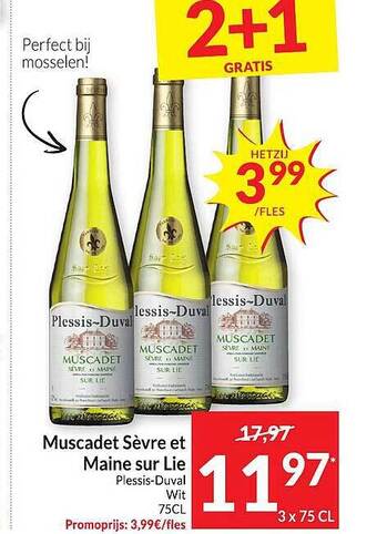 Intermarché Muscadet sèvre et maine sur lie aanbieding