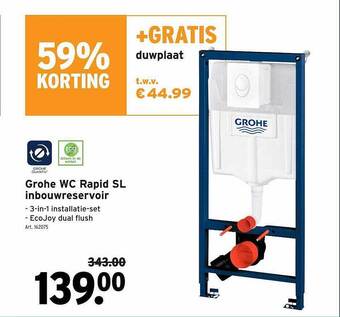 GAMMA Grohe wc rapid sl inbouwreservoir aanbieding
