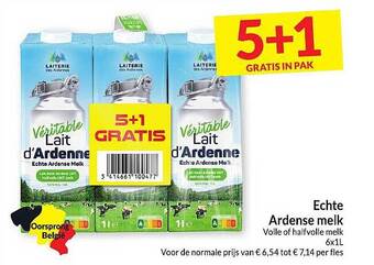 Intermarché Echte ardense melk aanbieding