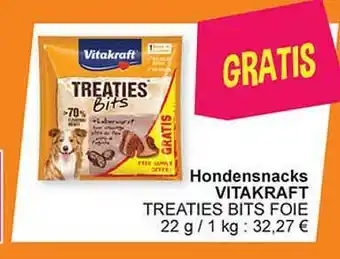 Cora Hondensnacks vitakraft treaties bits foie aanbieding