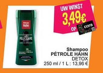 Cora Shampoo pétrole hahn detox aanbieding