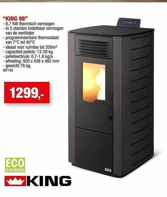 Hubo "king 98" aanbieding bij hubo aanbieding