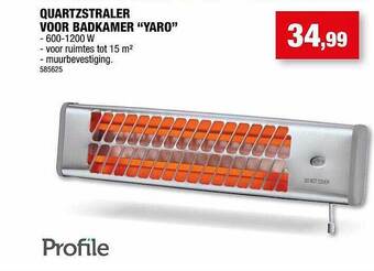 Hubo Quartzstraler voor badkamer aanbieding