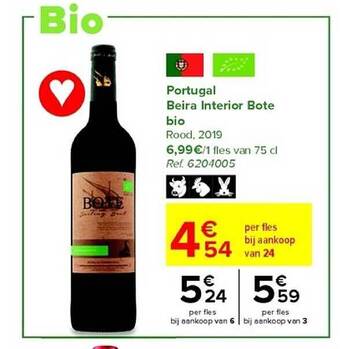 Carrefour Portugal beira interior bote bio aanbieding