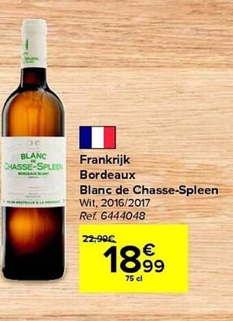 Carrefour Frankrijk bordeaux blanc de chasse-spleen aanbieding