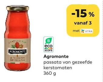 Bio Planet Agromonte passata van gezeefde kerstomaten aanbieding
