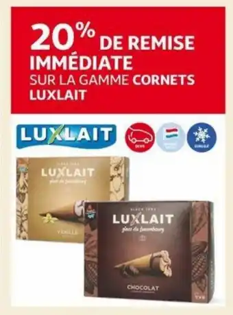 Auchan Sur La Gamme Cornets Luxlait aanbieding