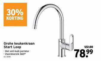 GAMMA Grohe keukenkraan start loop aanbieding