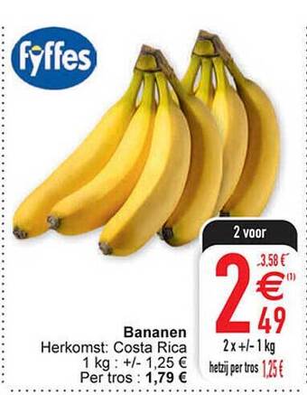 Cora Bananen aanbieding