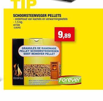 Hubo Schoorsteenveger pellets aanbieding