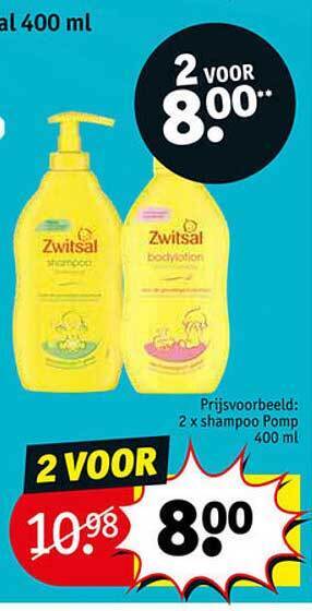 Kruidvat Zwitsal shampoo aanbieding