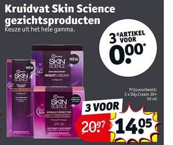 Kruidvat skin science gezichtsproducten