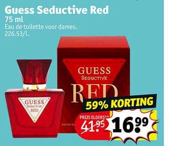 Kruidvat Guess seductive red eau de toilette voor dames aanbieding