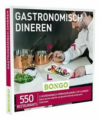 Dreamland Bongo cadeaubon Gastronomisch Dineren aanbieding