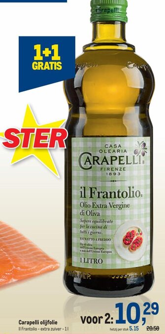 Makro Carapelli olijfolie aanbieding
