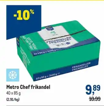 Makro Metro chef frikandel 40 x 85g aanbieding