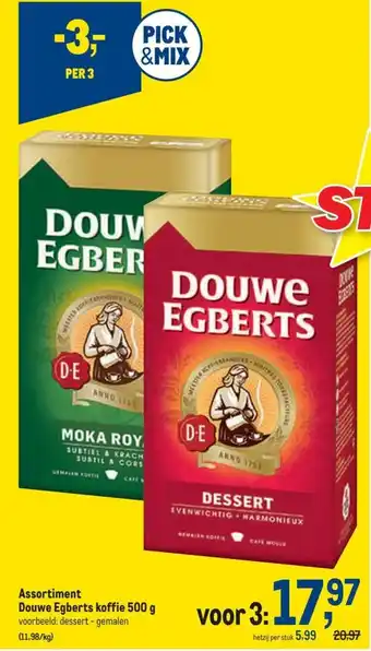 Assortiment douwe egberts koffie 500g