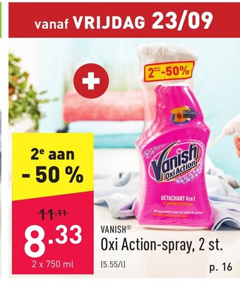 ALDI Vanish oxi action-spray, 2x750ML aanbieding