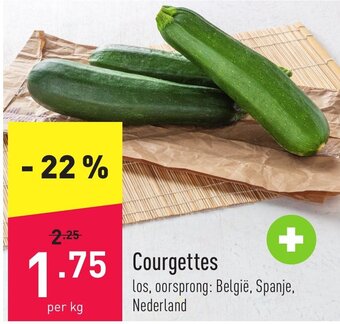 ALDI Courgettes per KG aanbieding