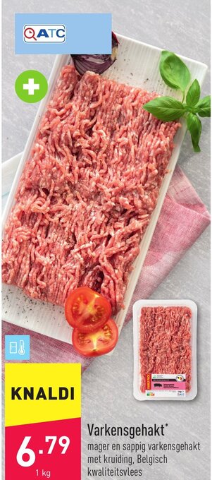 ALDI Varkensgehakt 1 KG aanbieding