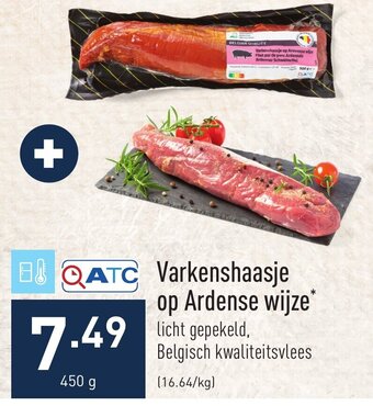 ALDI Varkenshaasje op ardense wijze 450G aanbieding