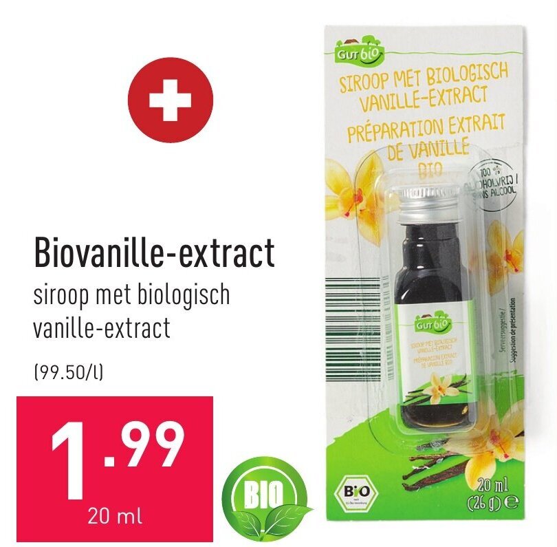Biovanilleextract 20ML promotie bij ALDI
