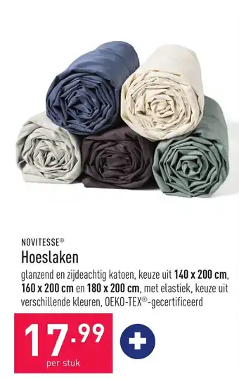 ALDI Hoeslaken 140x200CM aanbieding