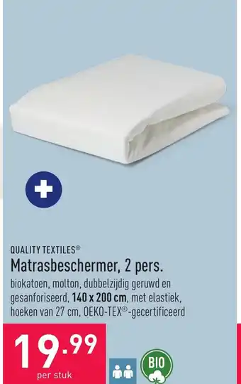 ALDI Matrasbeschermer 140x200CM aanbieding