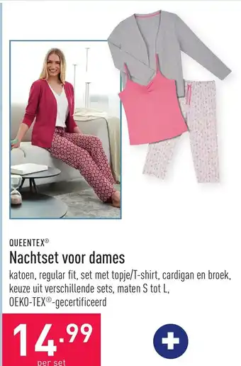 ALDI Nachtset voor dames aanbieding