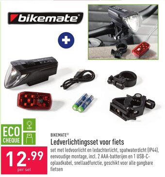 Bikemate Ledverlichtingsset voor fiets