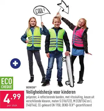 ALDI Veiligheidshesje voor kinderen S,M,L aanbieding