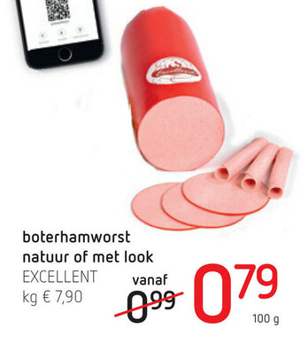 Spar Boterhamworst natuur of met look aanbieding