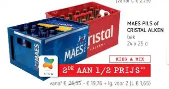 Spar Maes Pils of Cristal Alken aanbieding