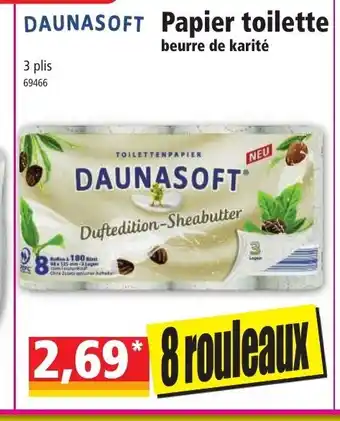 Norma Papier toilette beurre de karite 8 rouleaux aanbieding