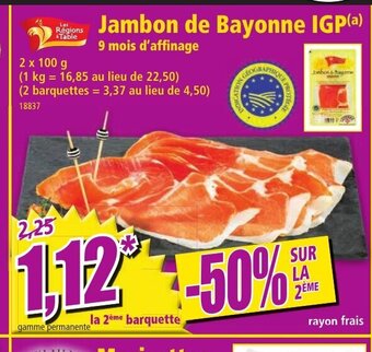 Norma Jambon de bayonne IGP aanbieding