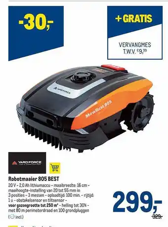 Yardforce robotmaaier 805 best