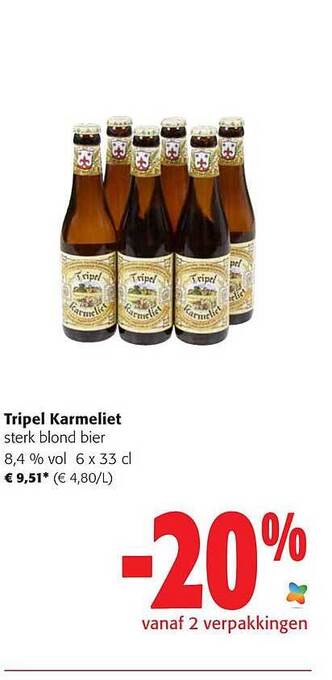 Colruyt Tripel karmeliet aanbieding