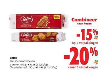 Colruyt Lotus aanbieding