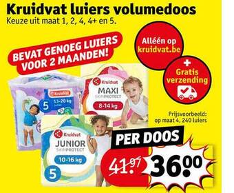 Kruidvat Kruidvat luiers volumedoos aanbieding