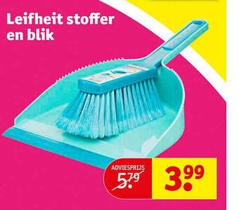 Kruidvat Leifheit stoffer en blik aanbieding