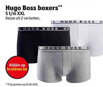 Kruidvat Hugo boss boxers aanbieding