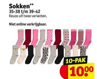Kruidvat Sokken aanbieding