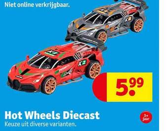 Kruidvat Hot wheels diecast aanbieding