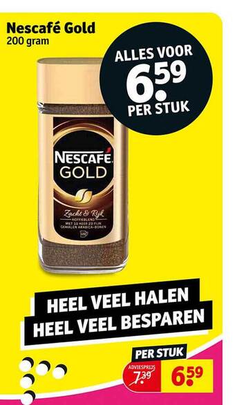 Kruidvat Nescafé gold aanbieding